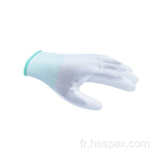 Hespax nylon 13 calibre PU Fingings Gants en gros